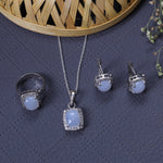 Load image into Gallery viewer, 925 Silver Blue Gemstone Jewelry Set for Women | Gift
