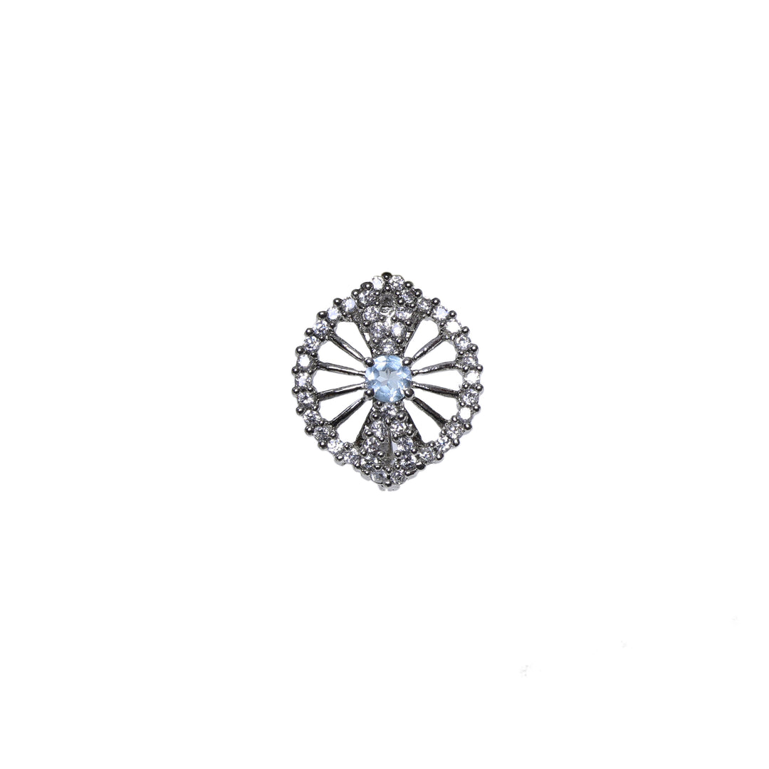 925 Silver Blue Gemstone Jewelry Set | Women's Gift