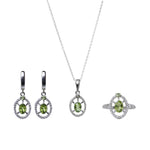 Load image into Gallery viewer, 925 Silver Peridot Jewelry Set for Women | Gift Idea
