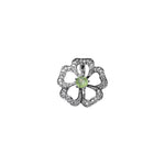 Load image into Gallery viewer, 925 Silver Flower Jewelry Set with Green Gemstone | Gift for Her
