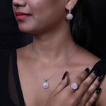 Load image into Gallery viewer, 925 Silver Pink Gemstone Jewelry Set for Women | Gift
