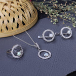 Load image into Gallery viewer, 925 Silver Opal Jewelry Set for Women | Gift for Her
