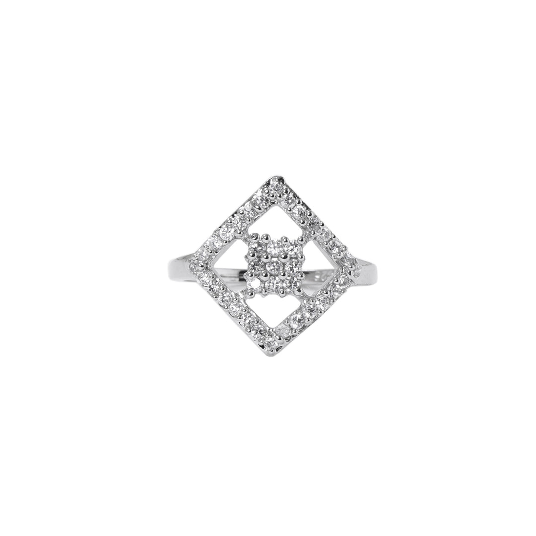 925 Silver Diamond Set (Earrings, Necklace, Ring) | Women's Jewelry