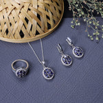 Load image into Gallery viewer, 925 Silver Blue Gemstone Jewelry Set for Women | Gift Idea
