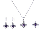 Load image into Gallery viewer, 925 Silver Amethyst Jewelry Set | Oval Gemstone Set for Women
