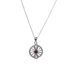 Load image into Gallery viewer, 925 Silver Cubic Zirconia Cufflinks &amp; Pendant Set | Gift for Him
