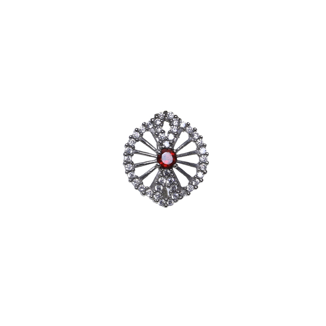 925 Silver Cubic Zirconia Cufflinks & Pendant Set | Gift for Him