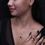 Load image into Gallery viewer, 925 Silver Pink Gemstone Jewelry Set for Women | Gift

