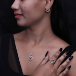 Load image into Gallery viewer, 925 Silver Red Gemstone Jewelry Set for Women | Gift
