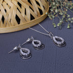 Load image into Gallery viewer, 925 Silver Teardrop Earrings &amp; Necklace Set | Gift for Her
