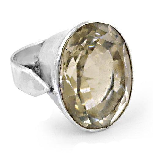 Crystal Gemstone 925 Silver Ring Gemstone Rings Energy Gemstone Rings