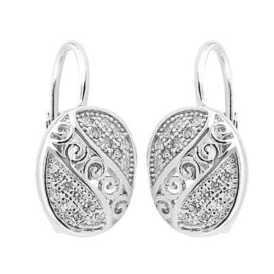 Antique Style Cubic Zirconia Silver Earrings Artisan Cz Rings Gorgeous Cz Rings