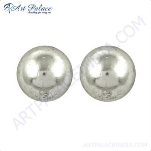Balls Stud 925 Silver Earring Plain Silver Earring Fancy Earring