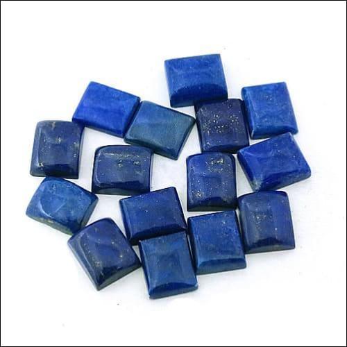 Beautiful Genuine Lapis Lazuli Loose Gemstone For Jewelry Pretty Gemstones  Square Shape Gemstones