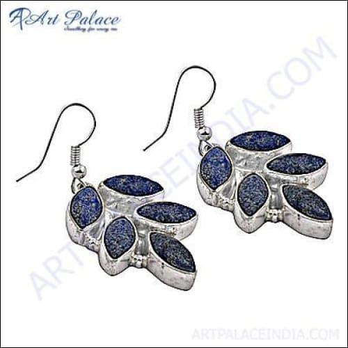 Beautiful Lapis Lazuli Silver Earring