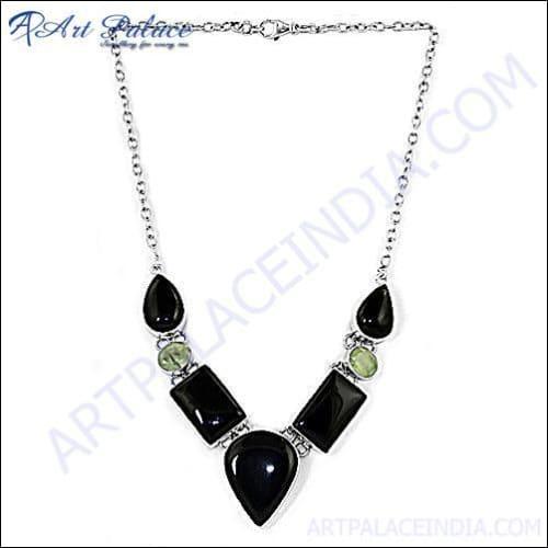 Best Black Onyx Silver Necklace