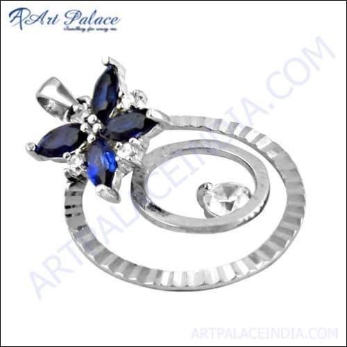 Best Jewelry Supply Cz Gemstone Silver Pendant