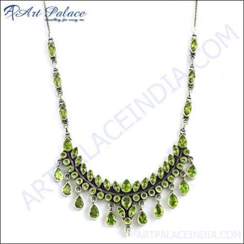 Best Peridot Silver Necklace