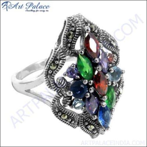 Best Selling 925 Sterling Silver Gemstone Ring