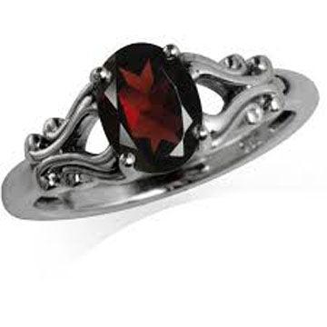 Best Selling Gemstone Ring 925 Sterling Silver Dark Red Garnet Oval Gemstone Ring Natural Red Stone Ring Gemstone Jewelry Oval Cutstone Rings Superior Rings