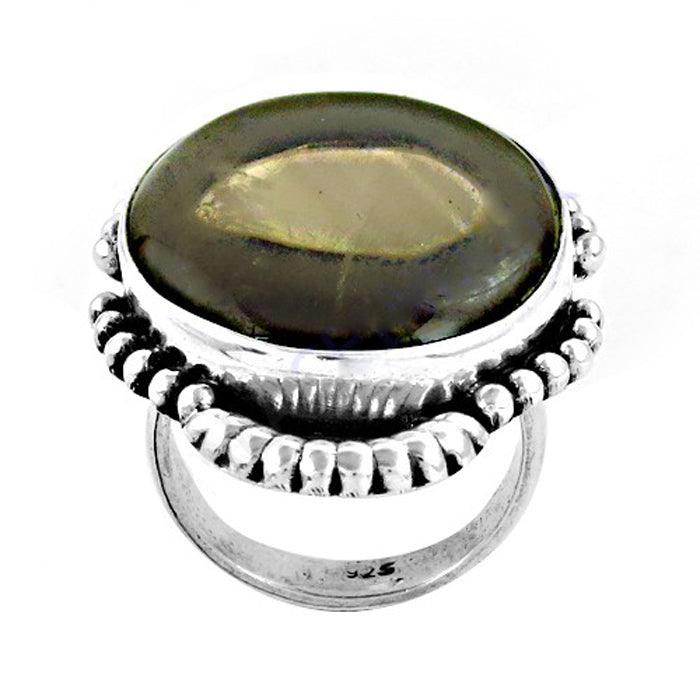 Big Smokey Quartz Gemstone 925 Silver Ring Wonderful Rings Gemstone Rings