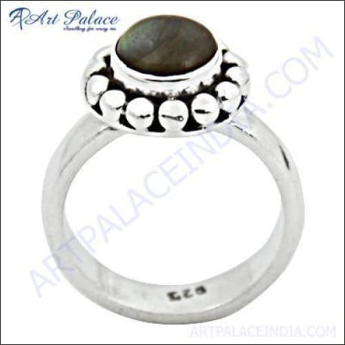 Celeb Style Labradorite Gemstone 925 Silver Ring Ethnic Rings Labradorite Rings