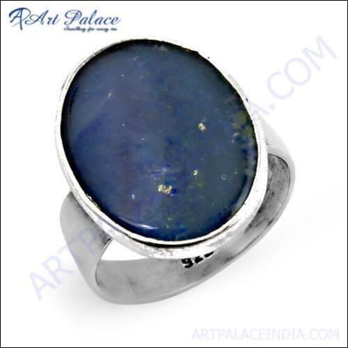 Celeb Style Opal Gemstone Silver Ring