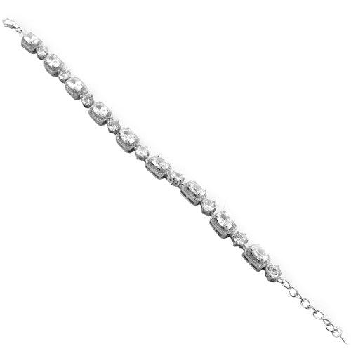 Certified Cubic Zirconia Gemstone 925 Silver Bracelet Impressive Cz Bracelet Amazing Cz Bracelet