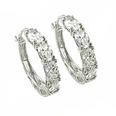 Charming Cubic Zircon 925 Silver Earrings Faceted Cz Earring Artisan Cz Earring Newest Cz Earring