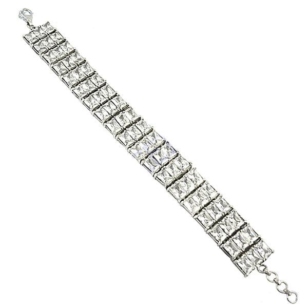 Charming Cubic Zircon Gemstone 925 Sterling Silver Bracelet Jewelry Wonderful Cz Bracelet Hand Finished Cz Bracelet