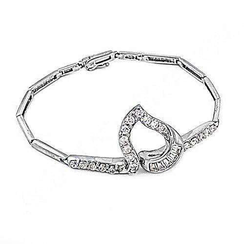 Charming Cubic Zirconia Silver Bracelet Expensive Cz Bracelet Artisanal Cz Bracelet