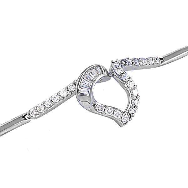 Charming Cubic Zirconia Silver Bracelet Expensive Cz Bracelet Artisanal Cz Bracelet