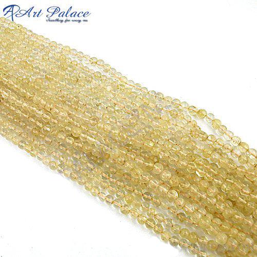 Citrine Loose Beads Strands, Natural Loose Gemstone for Jewelry Making Fashion Beads Strands Adorable Beads Strands