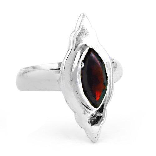 Coolest Garnet Gemstone 925 Silver Ring Fashion Rings Precious Gemstone Rings