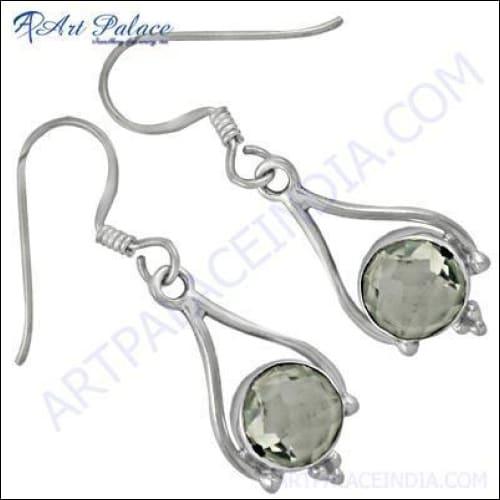 Crystal Gemstone 925 Silver Earring Energy Gemstone Earring Awesome Earring