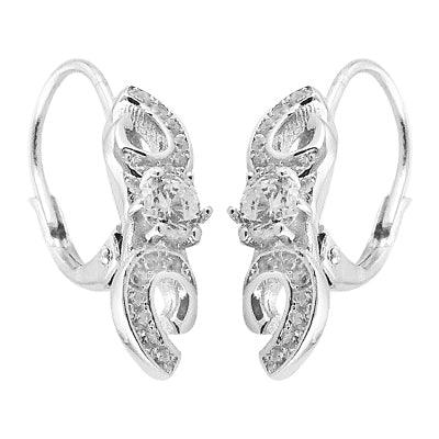 Cubic Zircon Gemstone 925 Sterling Silver Earring Artisan Cz Earring Impressive Cz Earring