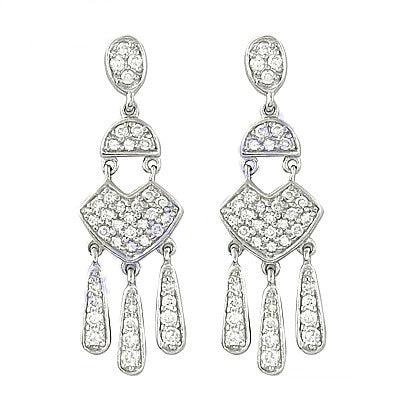 Cubic Zircon Gemstone Silver 925 Sterling Silver Earrings Jewelry Wonderful Cz Earring Fashion Cz Earring