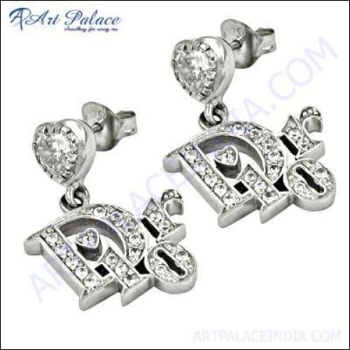 Cubic Zirconia Gemstone 925 Silver Earring Impressive Cz Earring High Quality Cz Earring