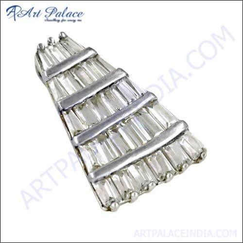 Cubic Zirconia Gemstone 925 Silver Pendant Gorgeous Cz Silver Pendant Adorable Pendants
