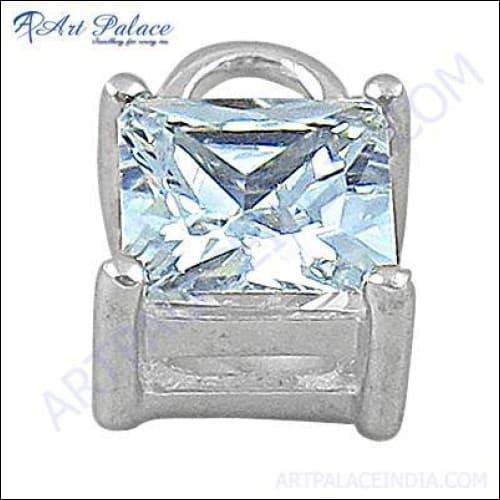 Cubic Zirconia Sterling Silver Pendant Jewelry