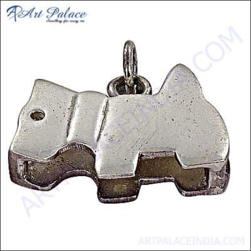 Cute Dog Style 925 Sterling Silver Pendant