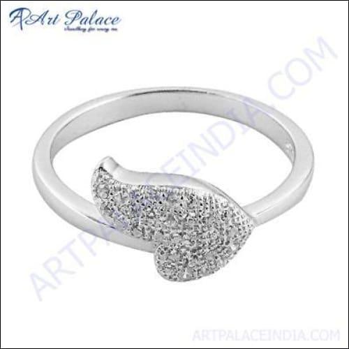 CZ Jewellery Fashionable Silver Ring