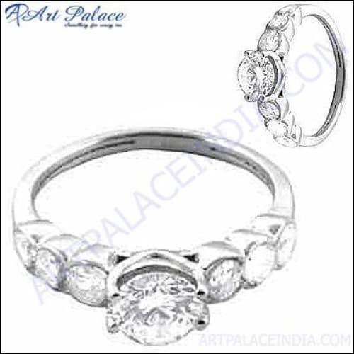 CZ Jewellery Gemstone Silver Ring