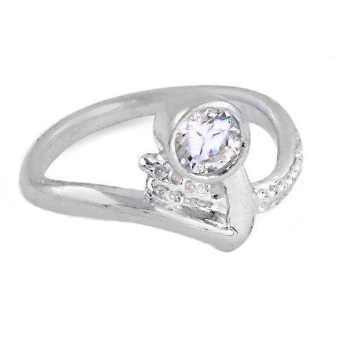 Delicate Cubic Zircon Gemstone Silver Ring Brilliant Cz Rings Latest Cz Rings