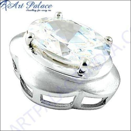 Delicate Cubic Zirconia Gemstone 925 Silver Pendant High Quality Cz Pendant Glittering Cz Pendant