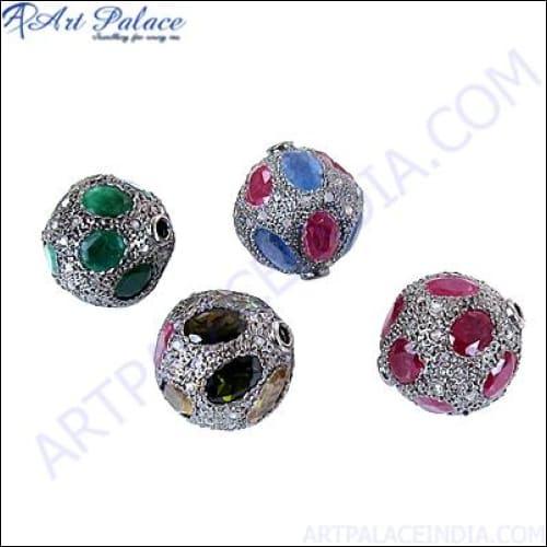 Diamond Pave Beads Jewelry Parts Victorian Beads Adorable Victorian Beads Newest Victorian Beads