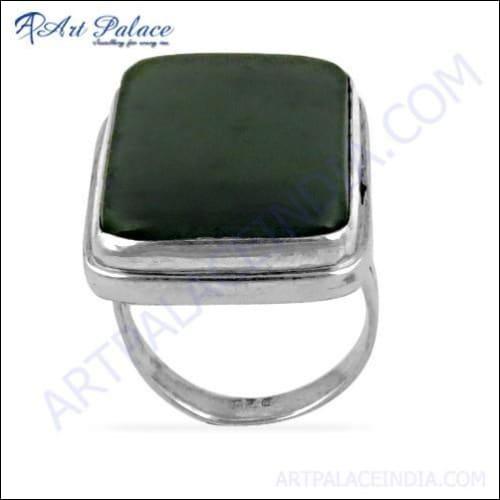 Elegant Fancy Mossagate Gemstone Silver Ring, 925 Sterling Silver Jewelry