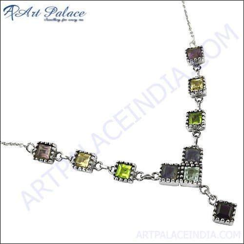 Ethnic Stylist Silver Necklaces