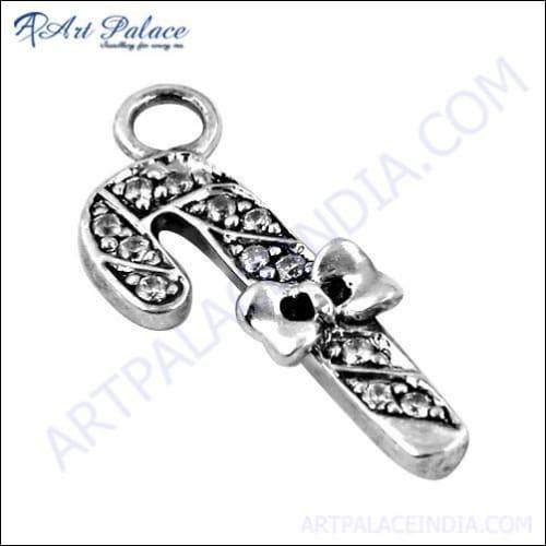 Excellent New Fashionable Cubic Zirconia Silver Pendant