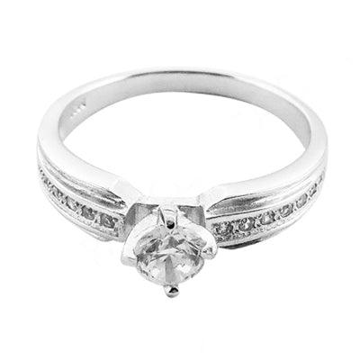 Excellent New Silver Cubic Zircon Gemstone 925 Silver Ring High Performance Cz Rings Trendy Cz Rings